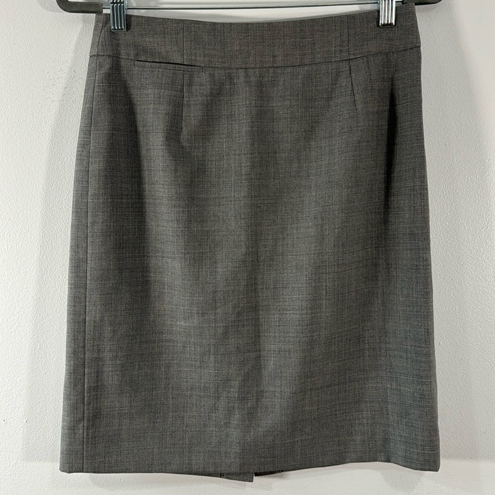 NWT J.Crew Original Fit Grey Pencil‎ Skirt Careerwear Women’s Size 4